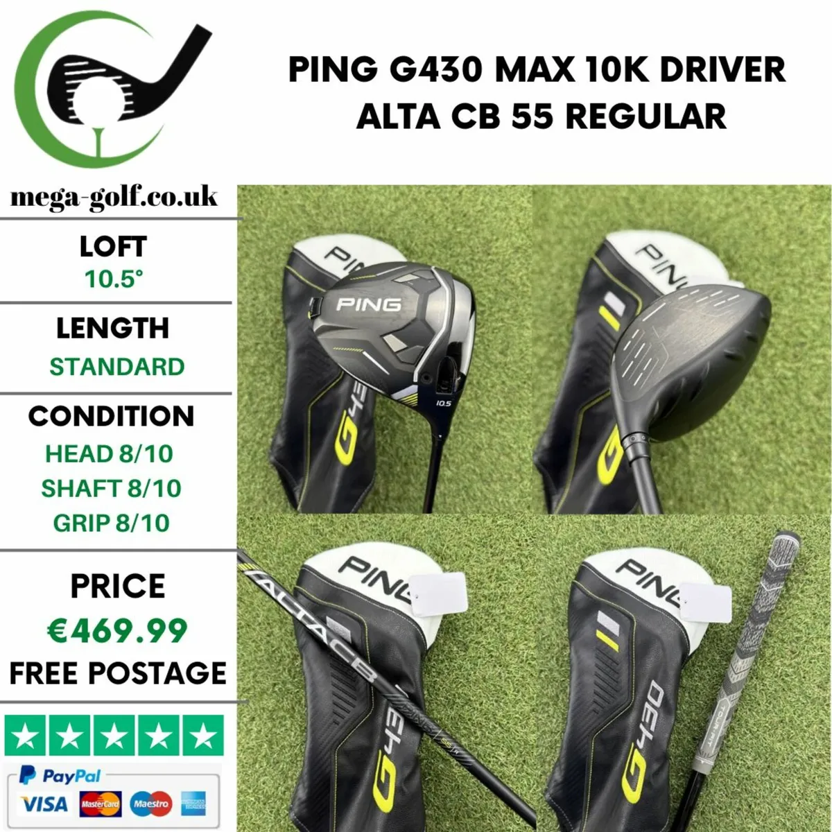 PING G430 MAX 10K DRIVER / 10.5° / REGULAR - Image 1
