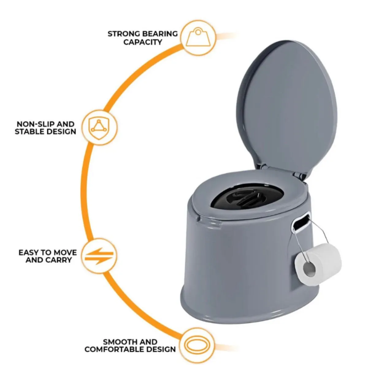 Portable Camping Toilet 6 litre - Image 1