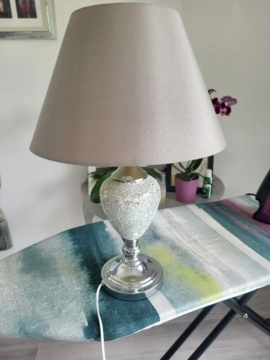 Floor lamp & table lamp to match grey - Image 1