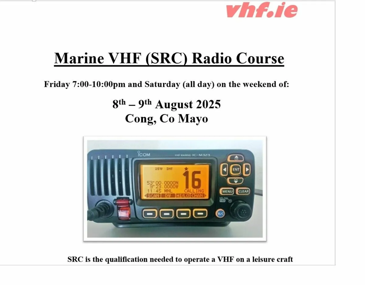 Marine Radio Course - Co Mayo - Image 1