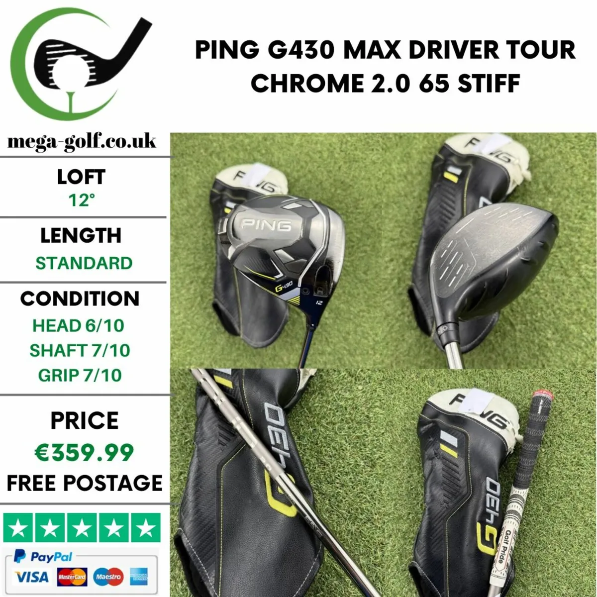 PING G430 MAX DRIVER / 12° / STIFF - Image 1