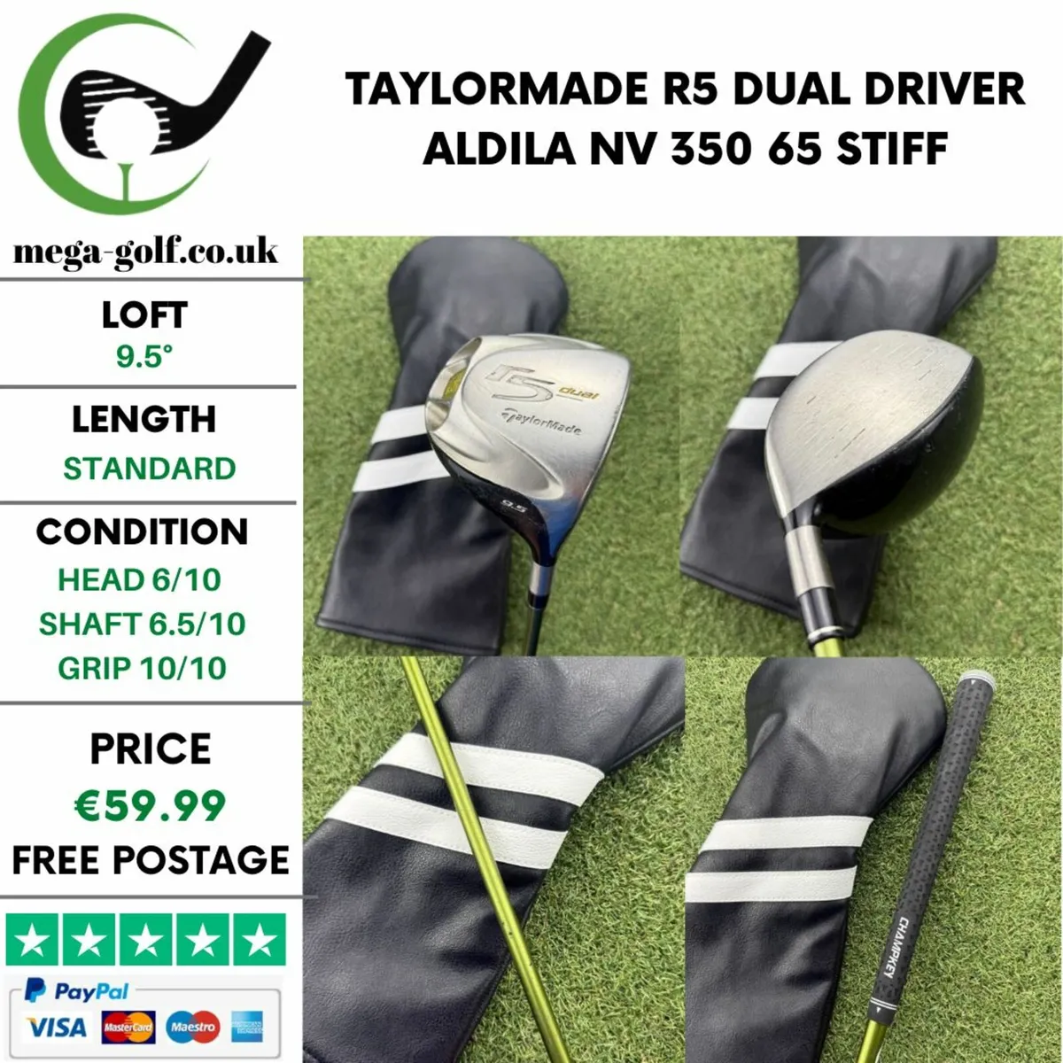 TAYLORMADE R5 DUAL DRIVER / 9.5° / STIFF - Image 1