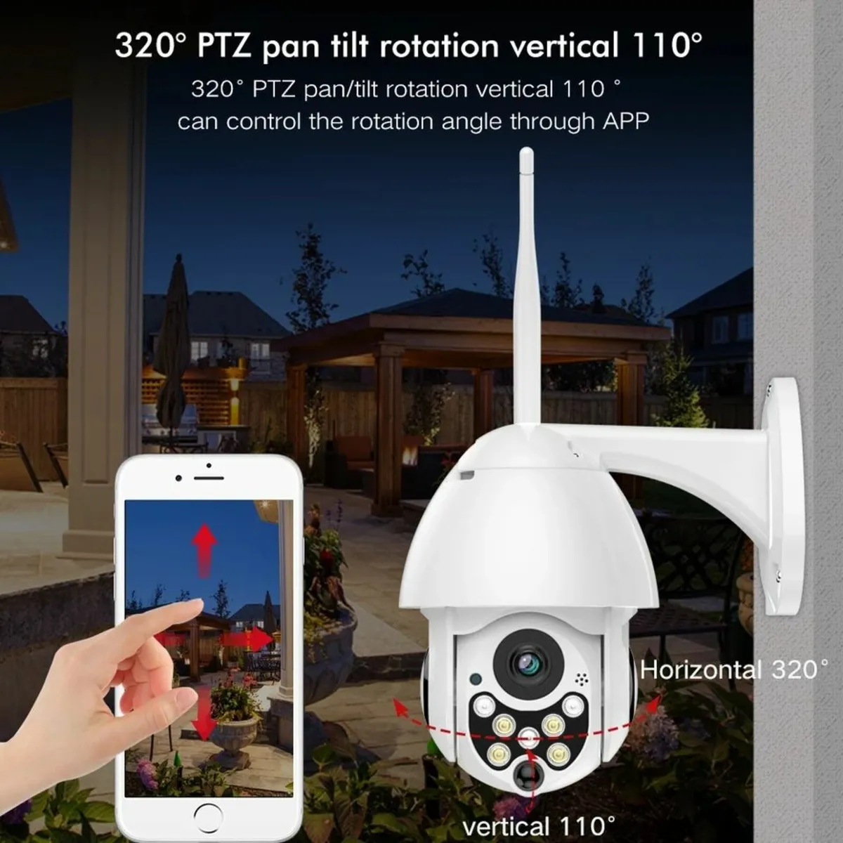 1080p Smart WiFi CCTV Camera Farm Home Secuiry Cam - Image 2