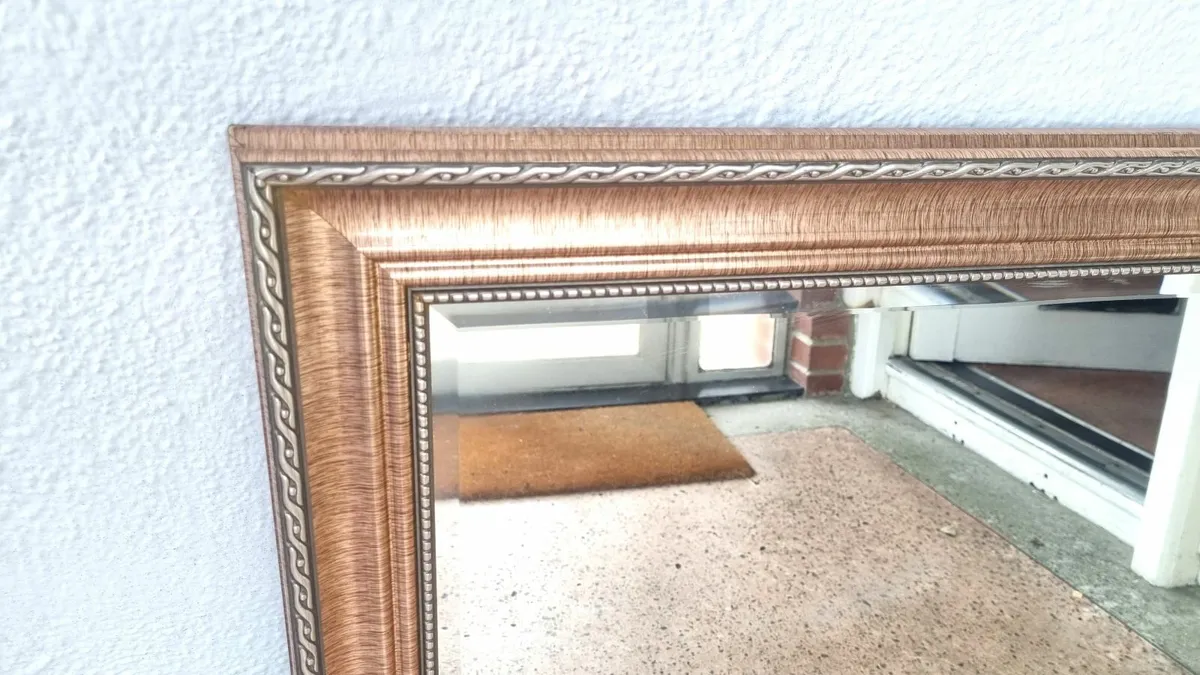 Two Large Mirror Gold Frame - Image 2