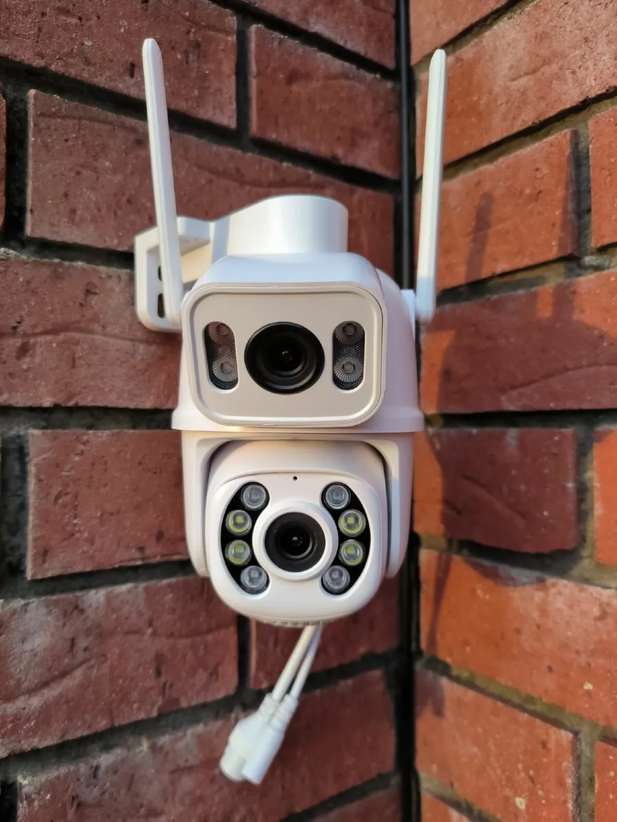 6MP 2 In 1 Double Camera Home CCTV Security Cam - Image 1