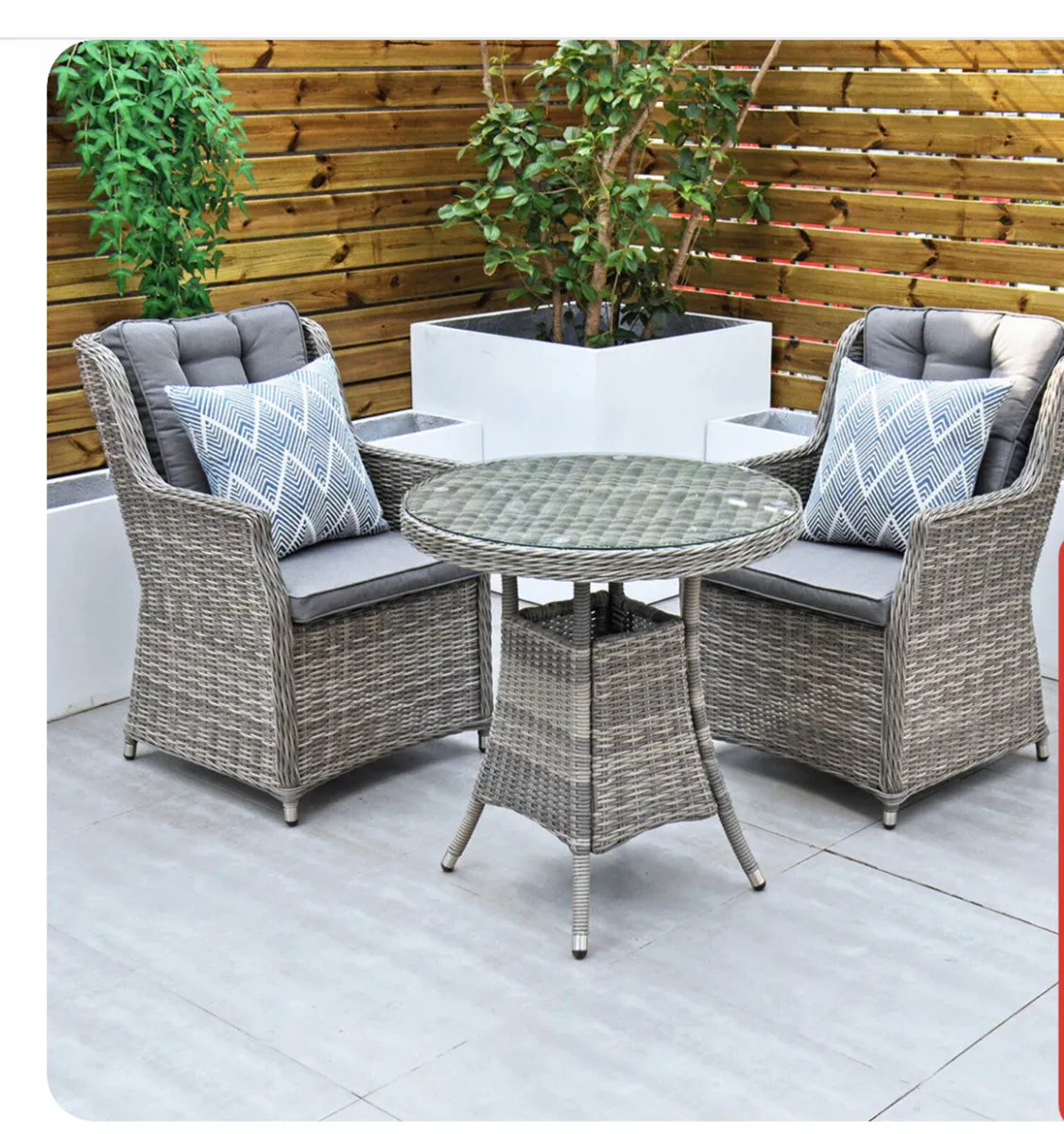 Yale garden bistro set. - Image 1