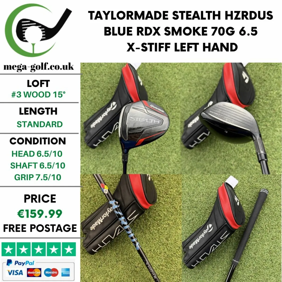TAYLORMADE STEALTH #3 WOOD 15° / X-STIFF - Image 1