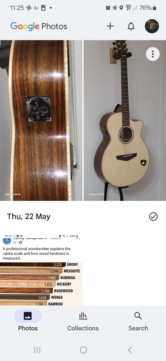Faith semi acoustic guitar