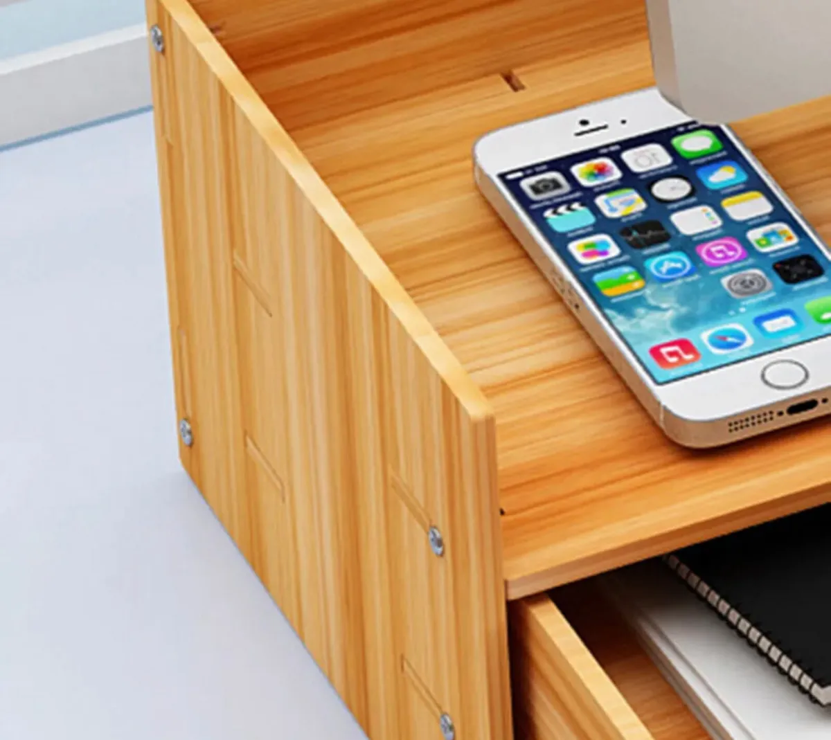 Laptop, Desktop, Monitor Riser Desk Tidy Storage - Image 3