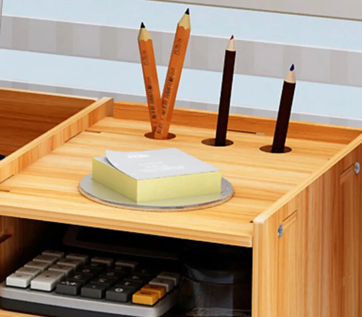 Laptop, Desktop, Monitor Riser Desk Tidy Storage - Image 4