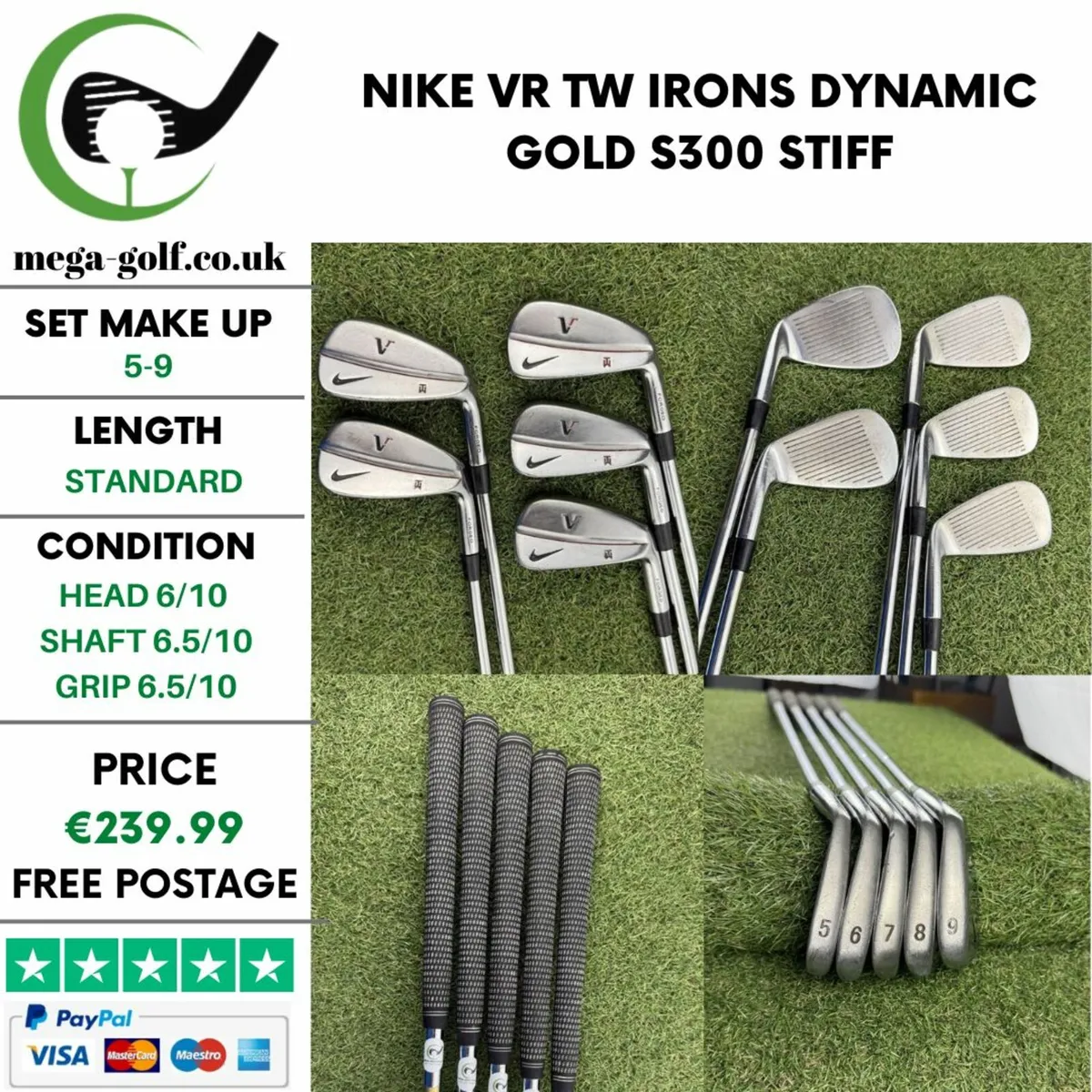 NIKE VR TW IRONS / 5-9 / DYNAMIC GOLD S300 STIFF - Image 1