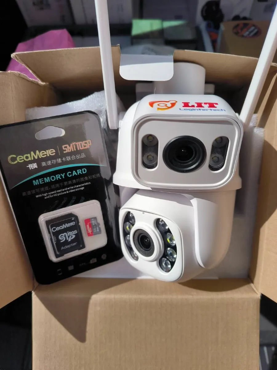 8MP 4K Dual Lens WiFi Security Camera – 2-in-1 PTZ - Image 1
