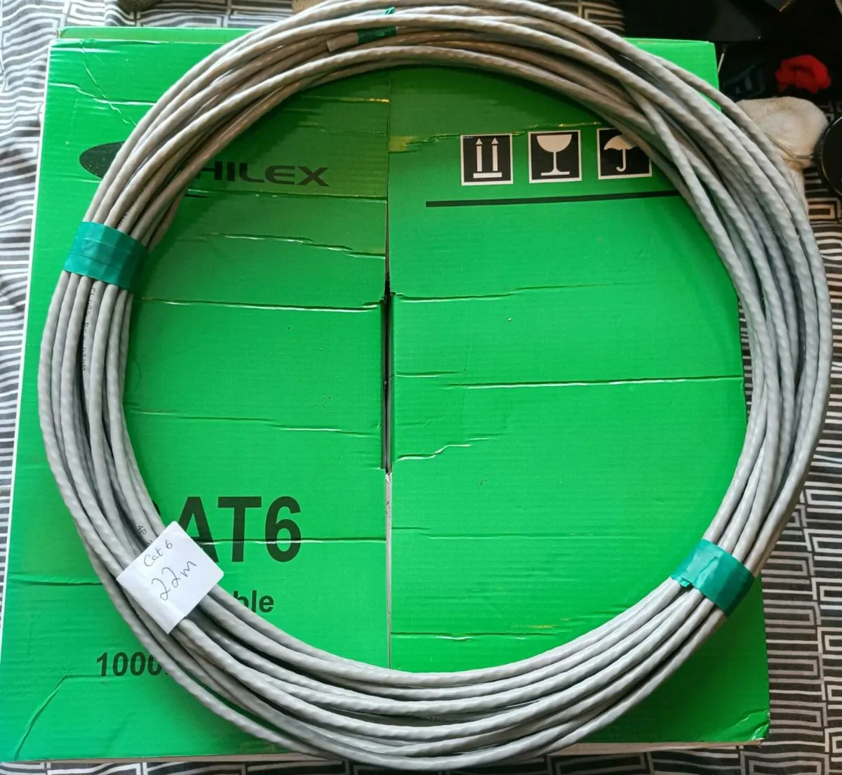 Cat 6 and Cat 5e network cables. Pre crimped/rolls - Image 2
