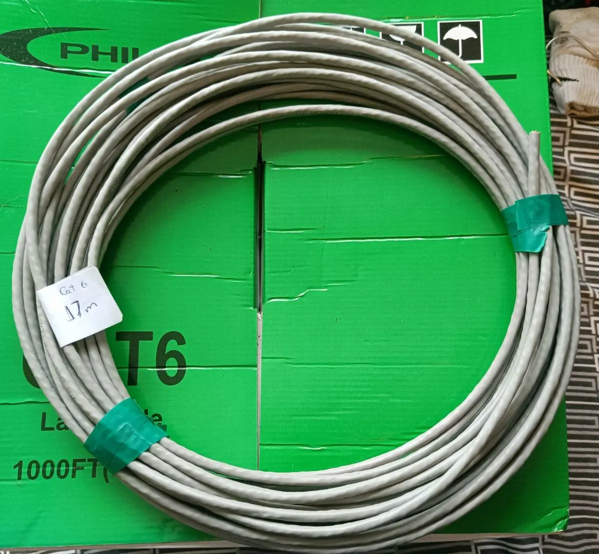 Cat 6 and Cat 5e network cables. Pre crimped/rolls - Image 3