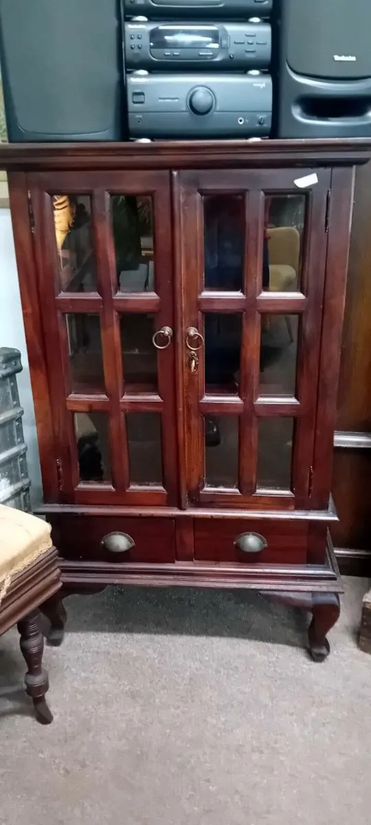 Glazed Mahogany Display Cabinet - Image 1