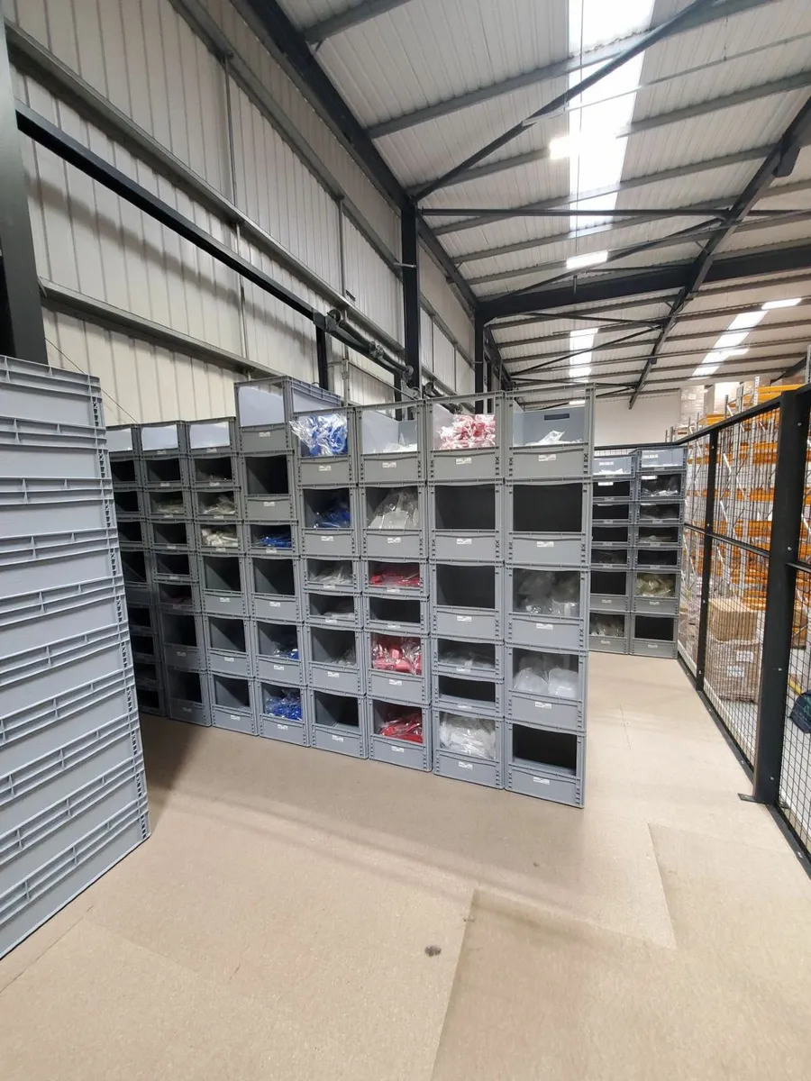 Stackable Storage Boxes With Open Front - Image 1
