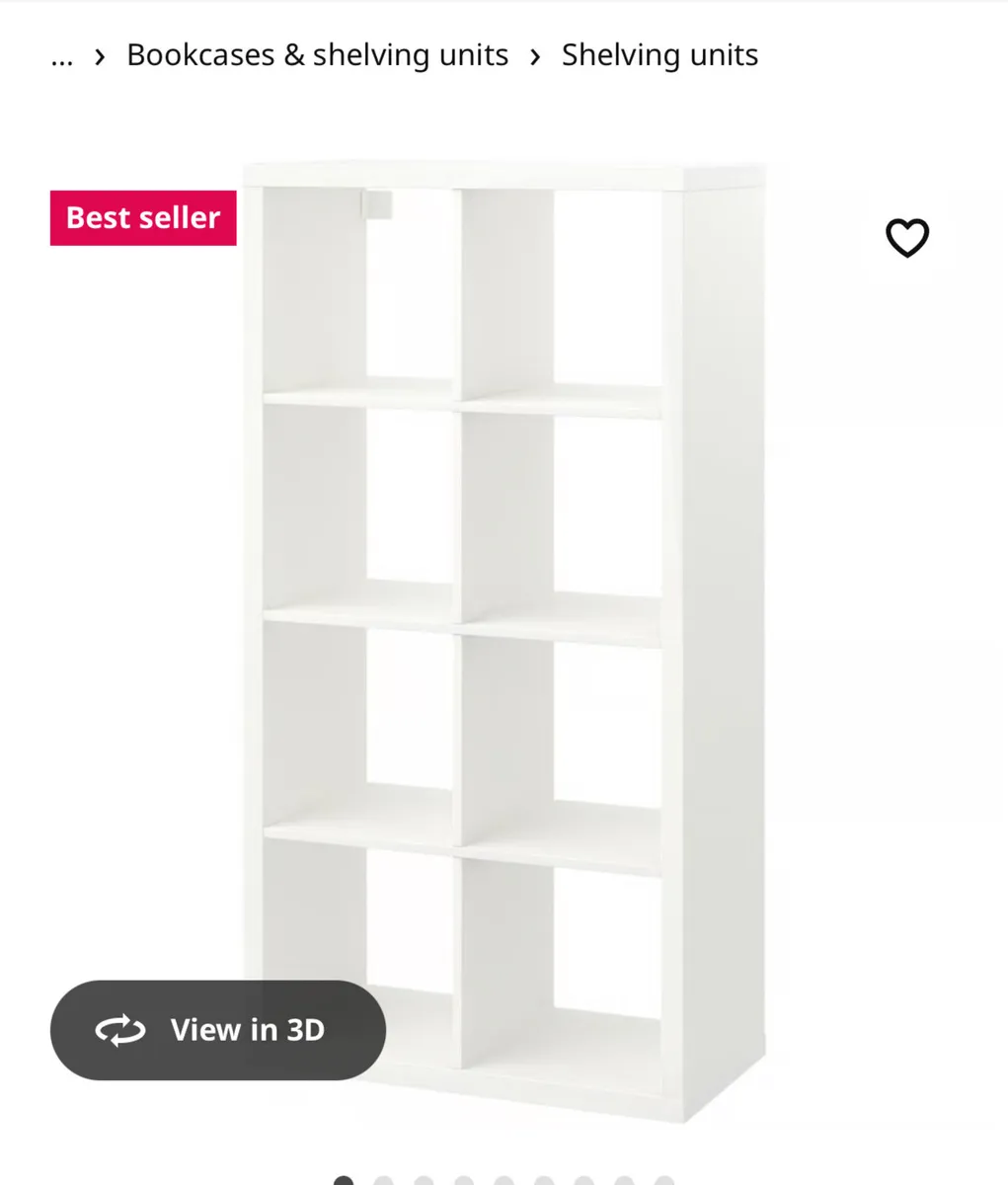 Kallax shelving units x 4 - Image 1