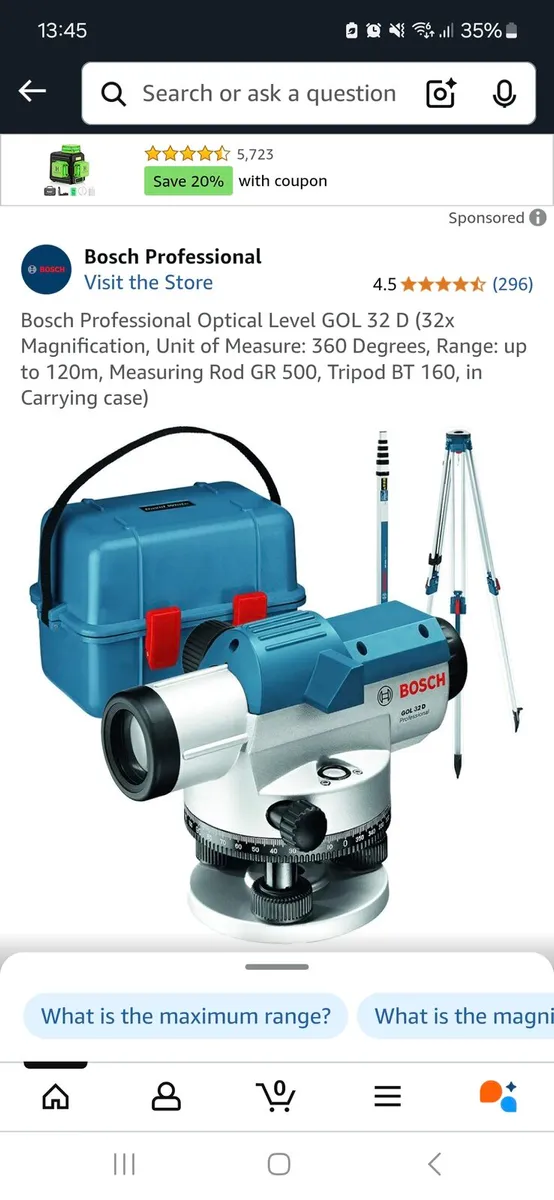 Bosch Dumpy Level