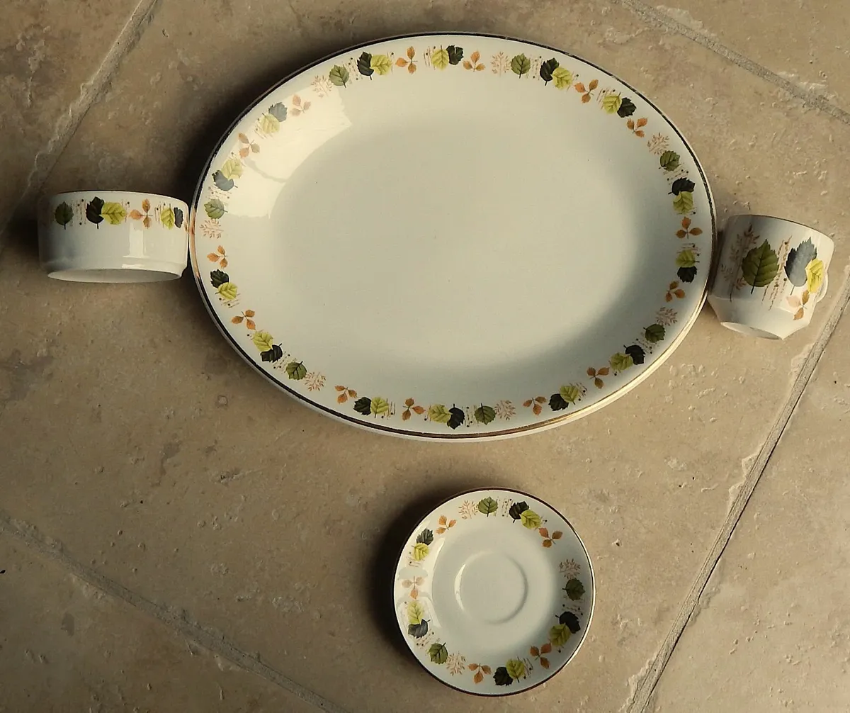 12 Piece Vintage Arklow Pottery Coffee Set - Image 3