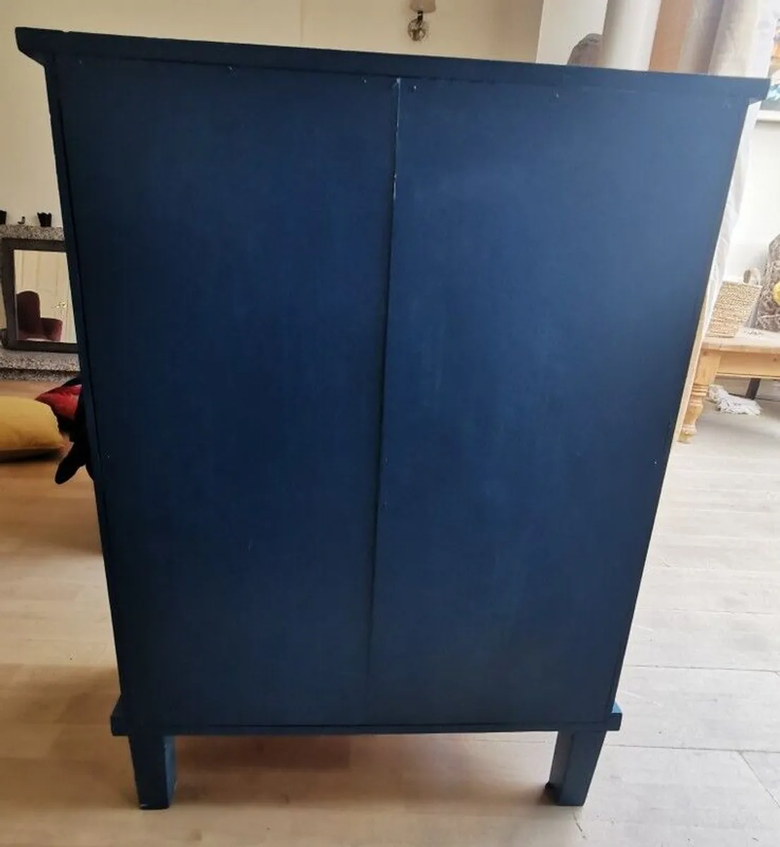 Blue Wood Side Board/Cabinet - Image 3