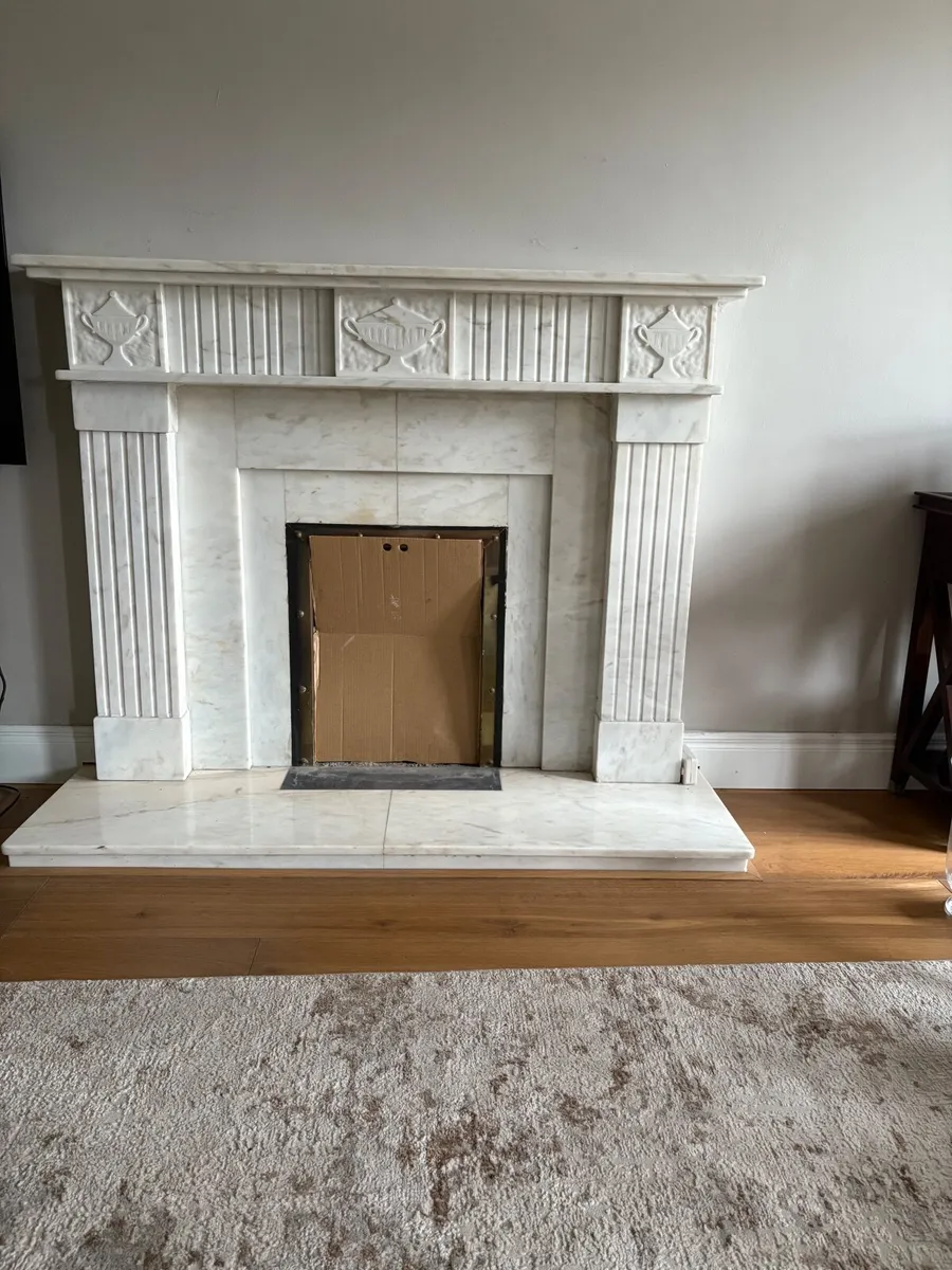 Marble fireplace