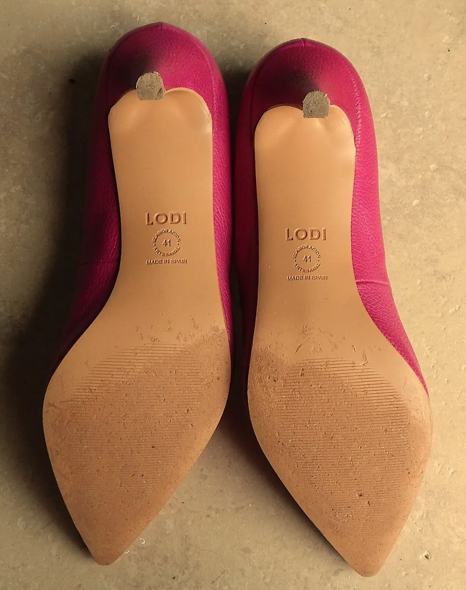 Pair of Lodi Leather Shoes, Size 8, made in Spain, - Image 4