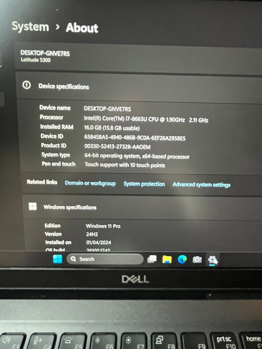 Dell i7 16-256 w11 Touchscreen - Image 2