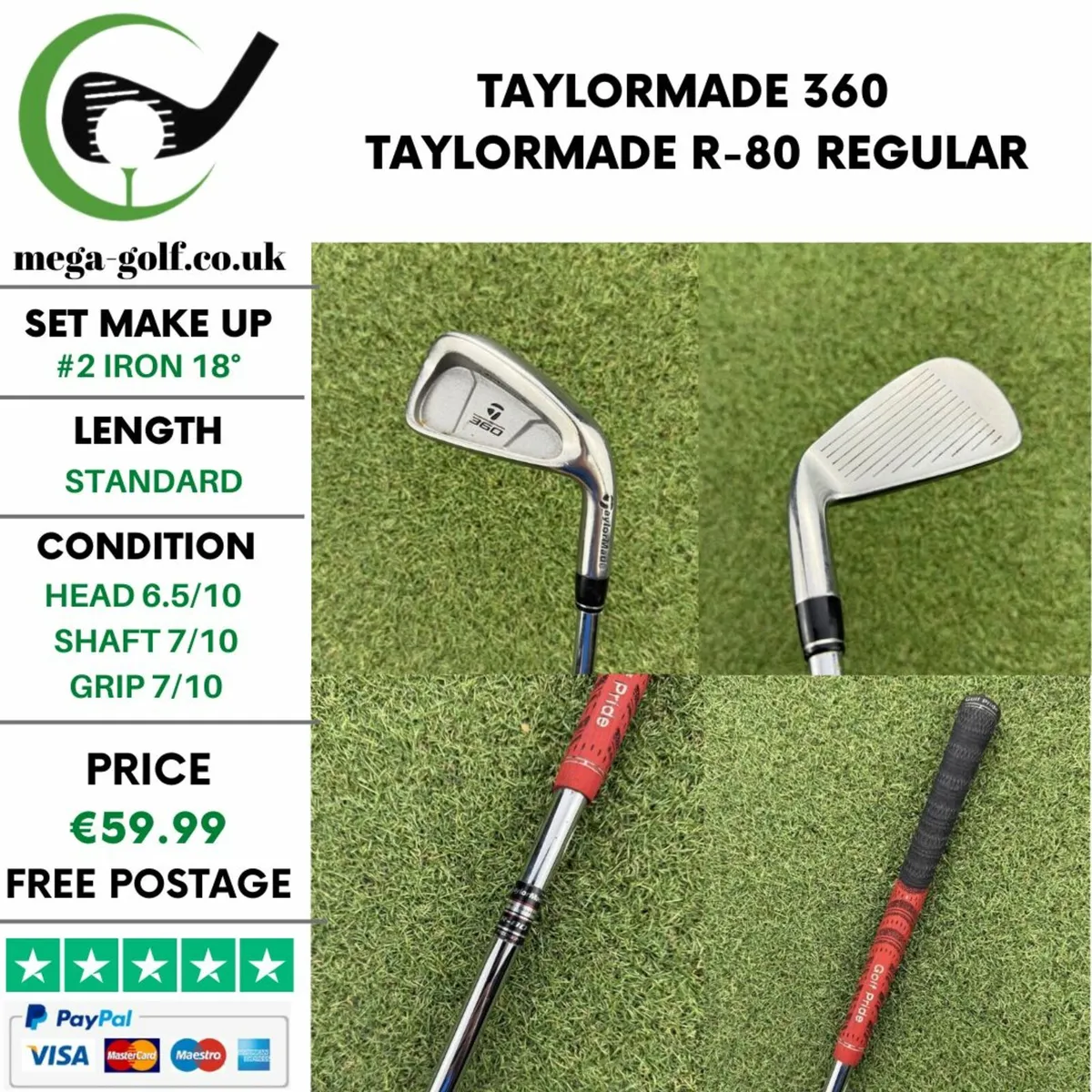 TAYLORMADE 360 #2 IRON 18° / REGULAR - Image 1