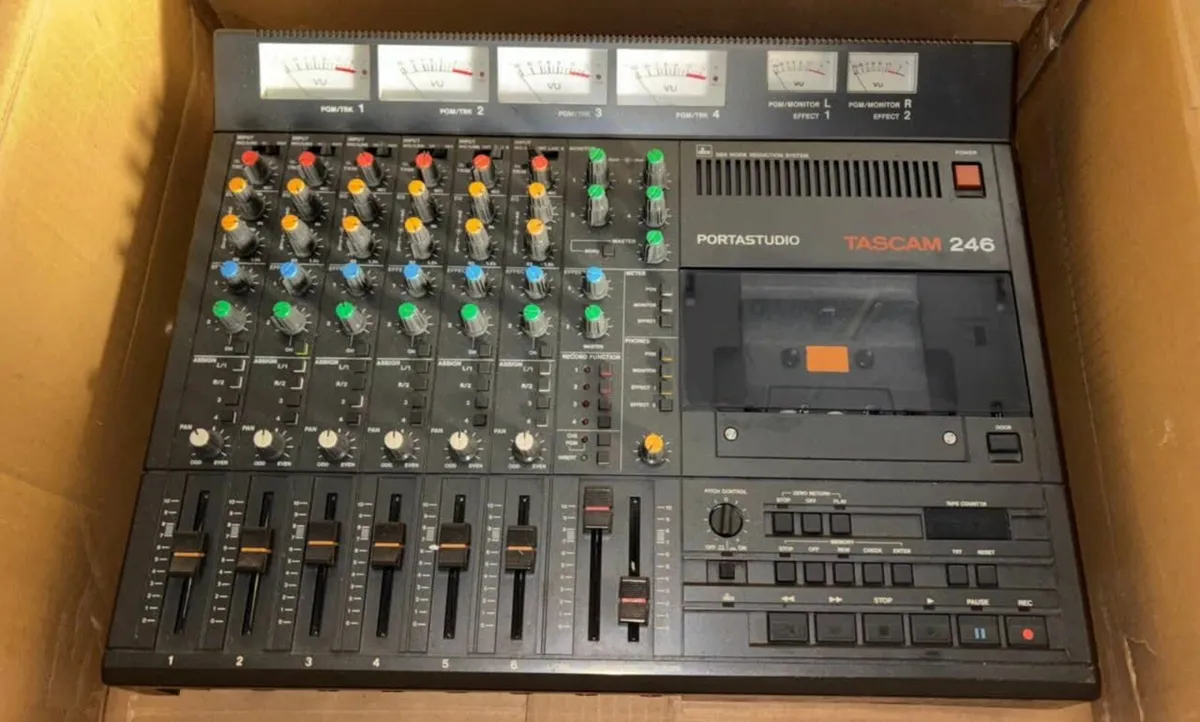TASCAM 246 PORTASTUDIO 4 Track 6 Channel Recorder - Image 1