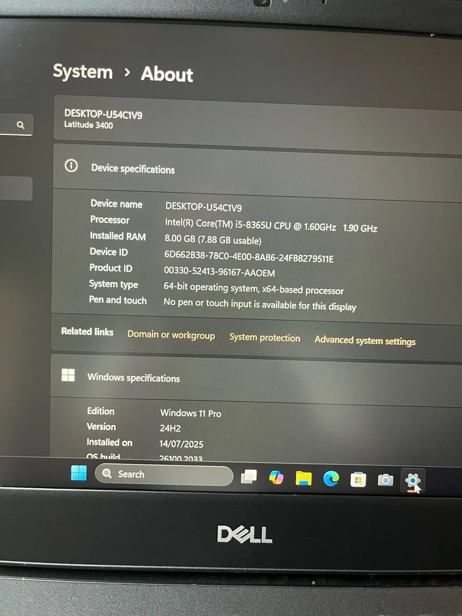 Dell laptop i5 8gb 256 w11 pro - Image 2