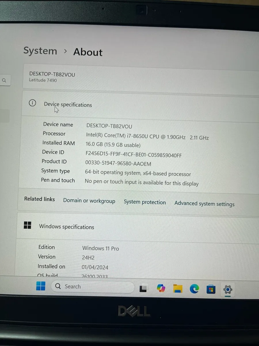 Dell i7 pro 16gb 512 ssd win 11 pro - Image 2
