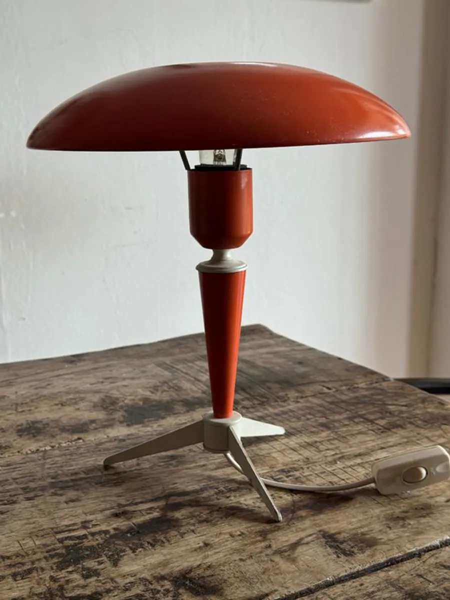 Vintage 1950s Orange Table Lamp Bijou from Philips - Image 2