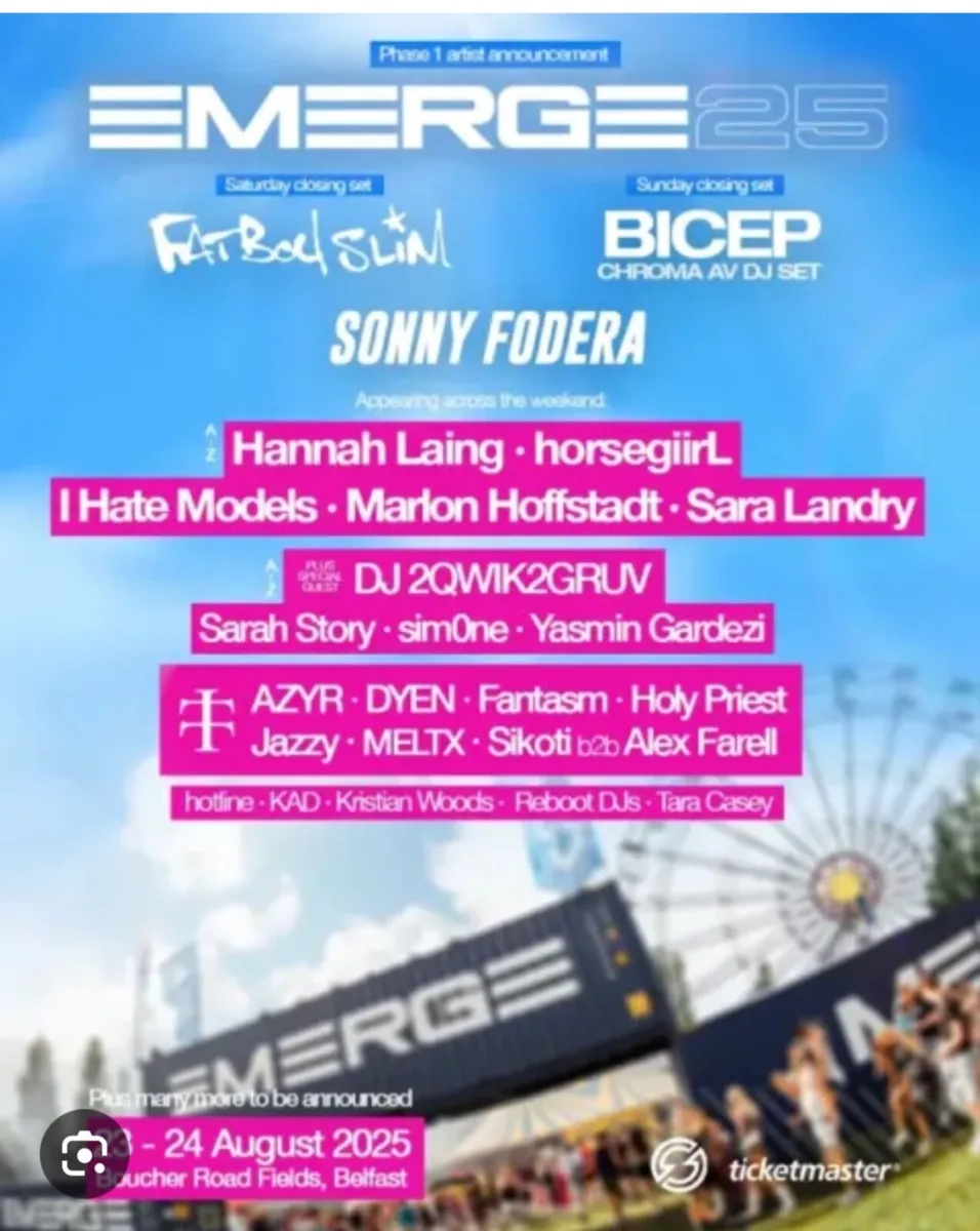Emerge Weekend Tickets x 2