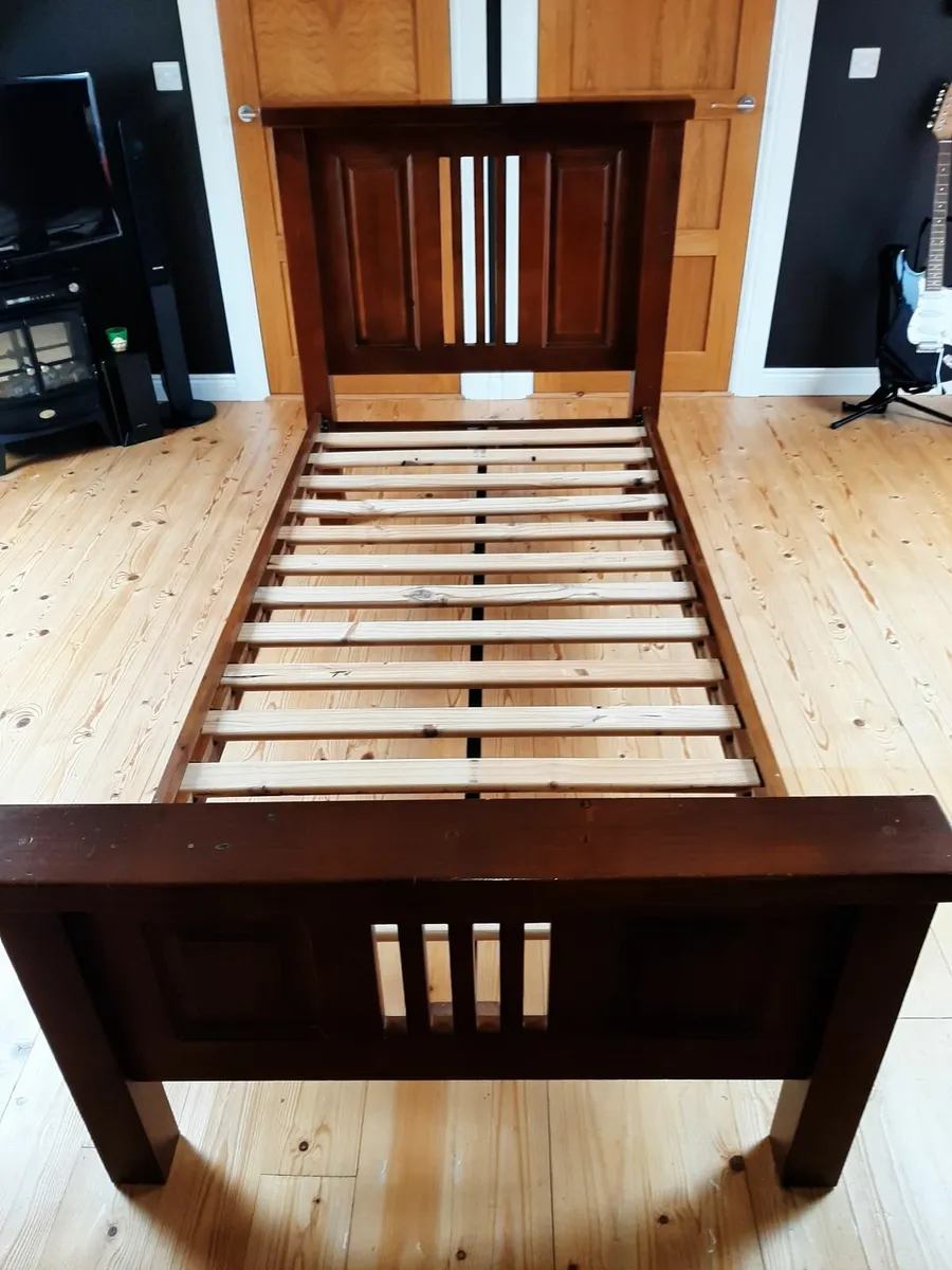 Single mahogany Bed - Image 3