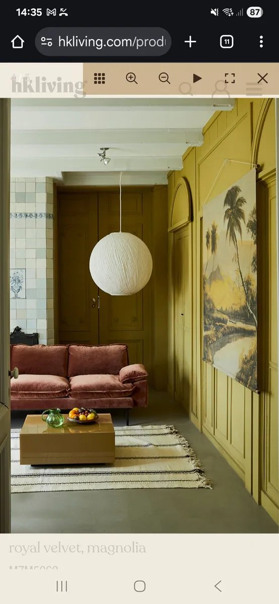 Retro Sofa & Footstool - Image 4
