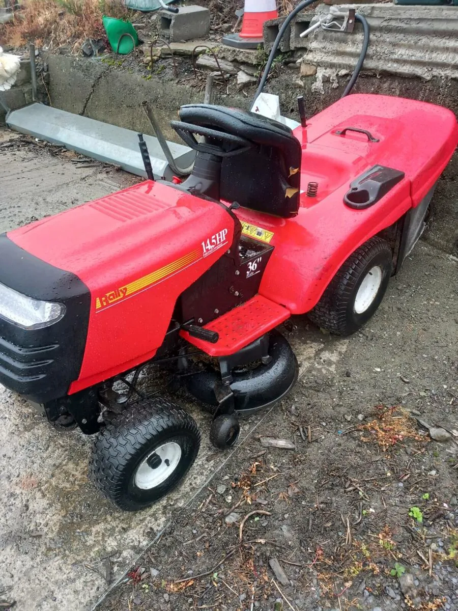 Rally ride on lawnmower - Image 1
