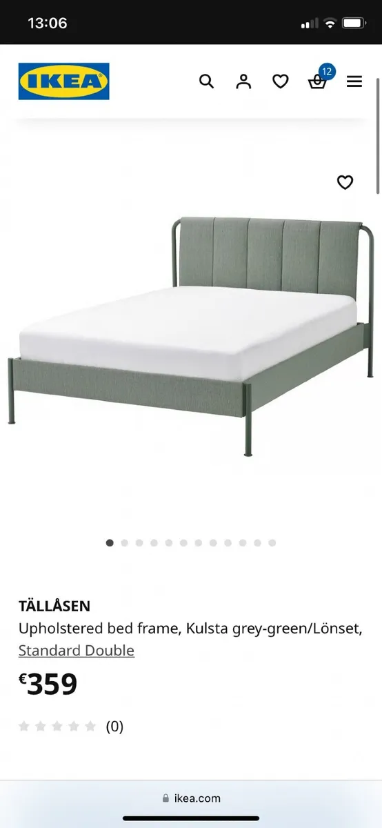 Free IKEA Bed 4ft 6 with mattress. Almost new! - Image 1