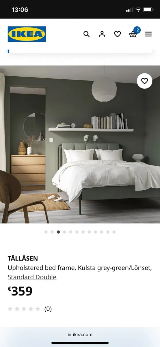 Free IKEA Bed 4ft 6 with mattress. Almost new! - Image 2