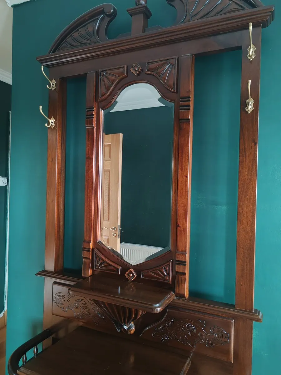 Hall Stand Cabinet With Mirror - Image 2