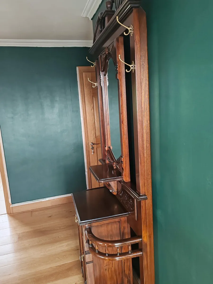 Hall Stand Cabinet With Mirror - Image 4