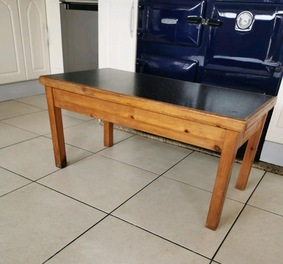 Coffee Table. Hand made. 37"x19.5"x18"inches. - Image 1