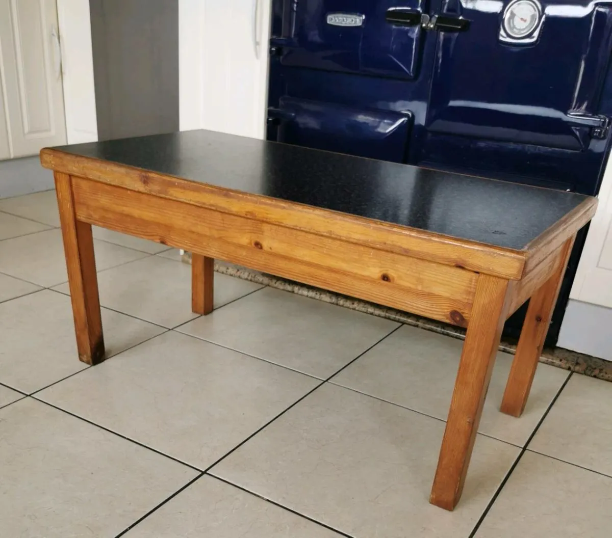 Coffee Table. Hand made. 37"x19.5"x18"inches. - Image 2