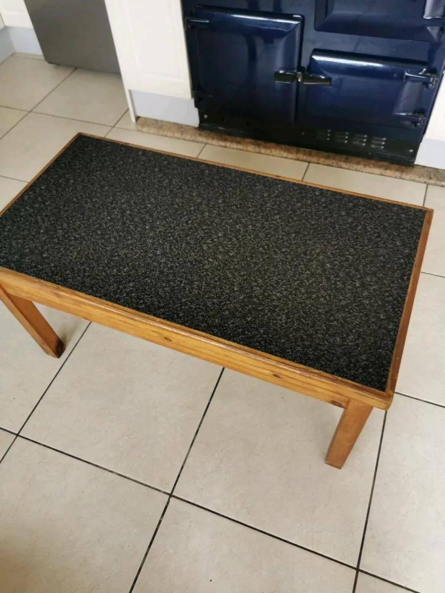 Coffee Table. Hand made. 37"x19.5"x18"inches. - Image 3