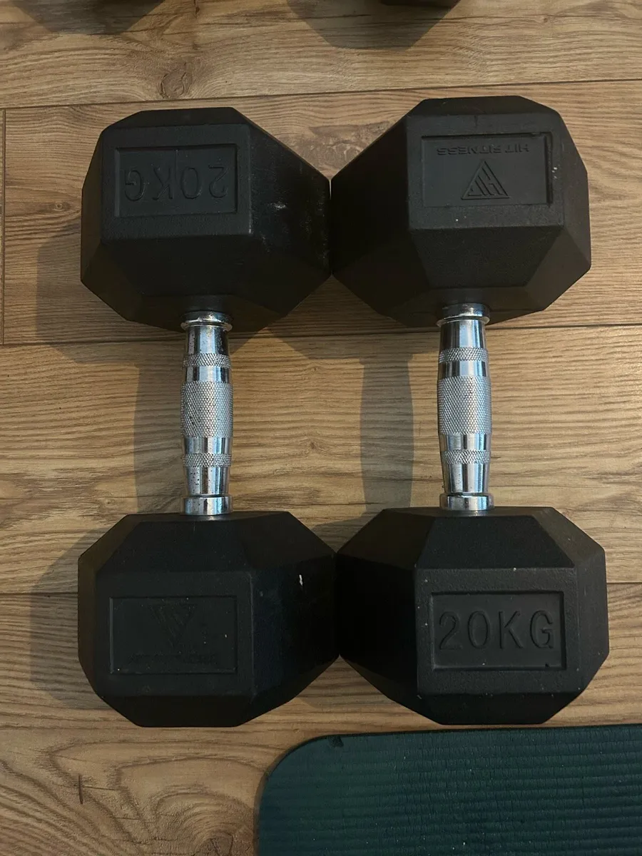 Dumbbells 2x 20kg - Image 1