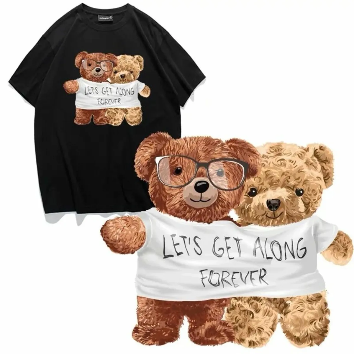 T-shirt print bear - Image 4