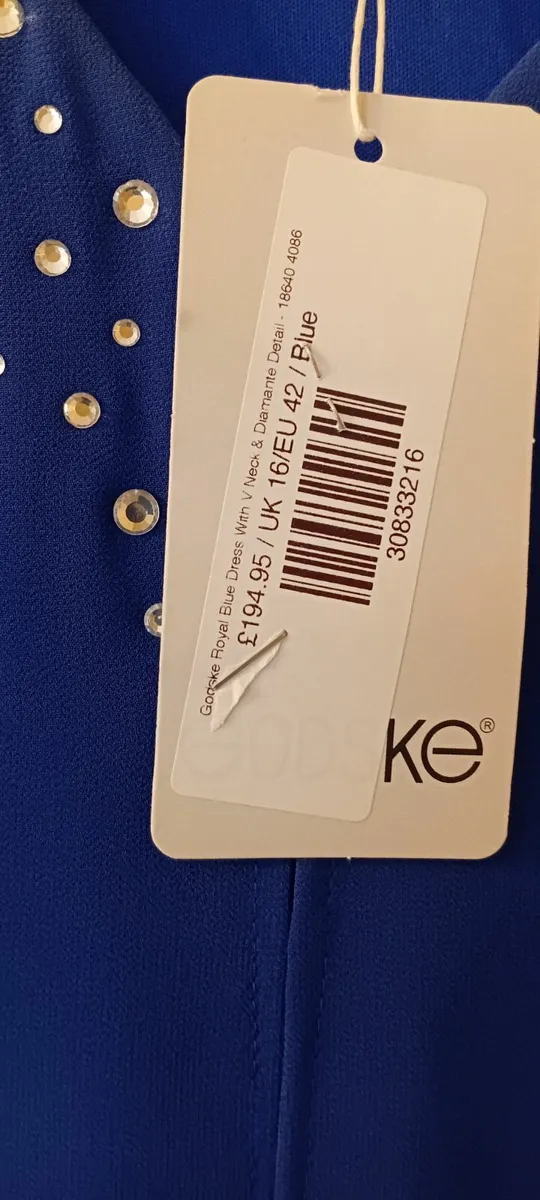 Godske Ocassion dress. Royal blue.  16 bnwt - Image 4