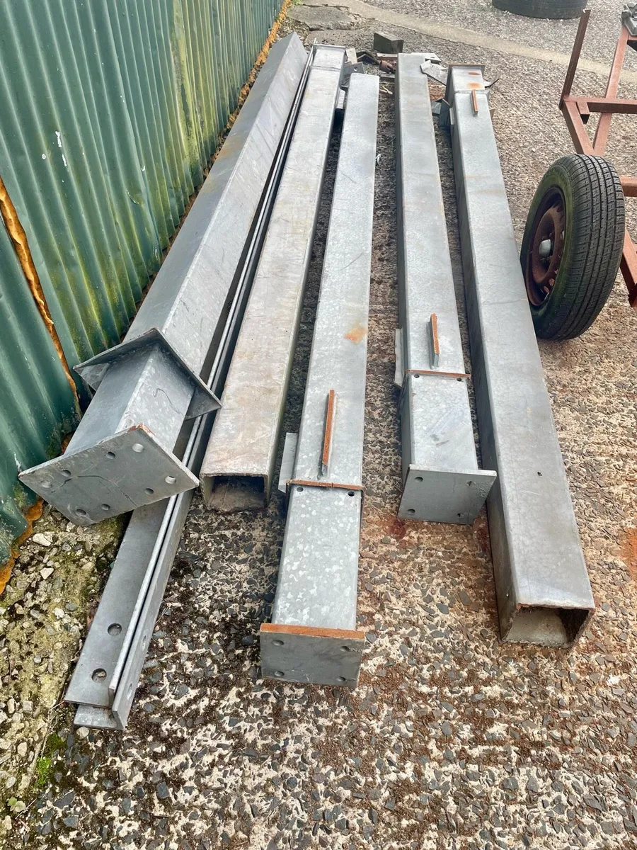Galvanised gate posts - Image 1