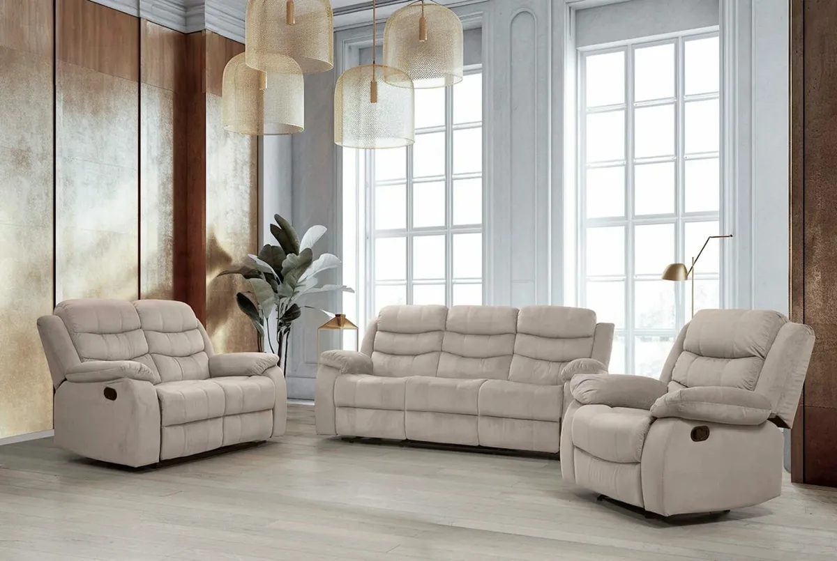 Brown Fabric Recliner Sofa – 1 Seater – Smart - Image 4
