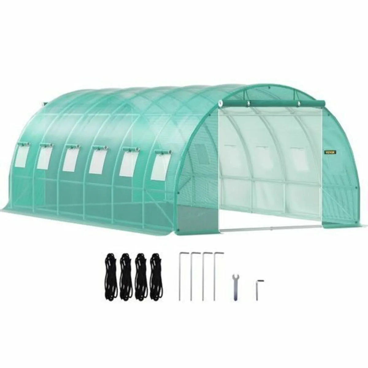 Walk-in Tunnel Greenhouse, 20 x 10 x 7 ft Portable - Image 3