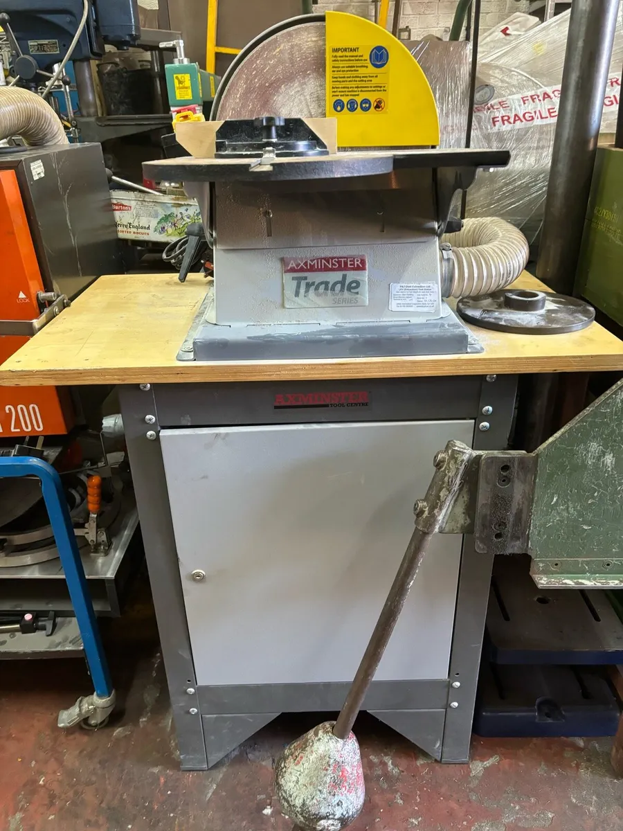 Axminster  Trade 12” disc sander & cabinet - Image 1